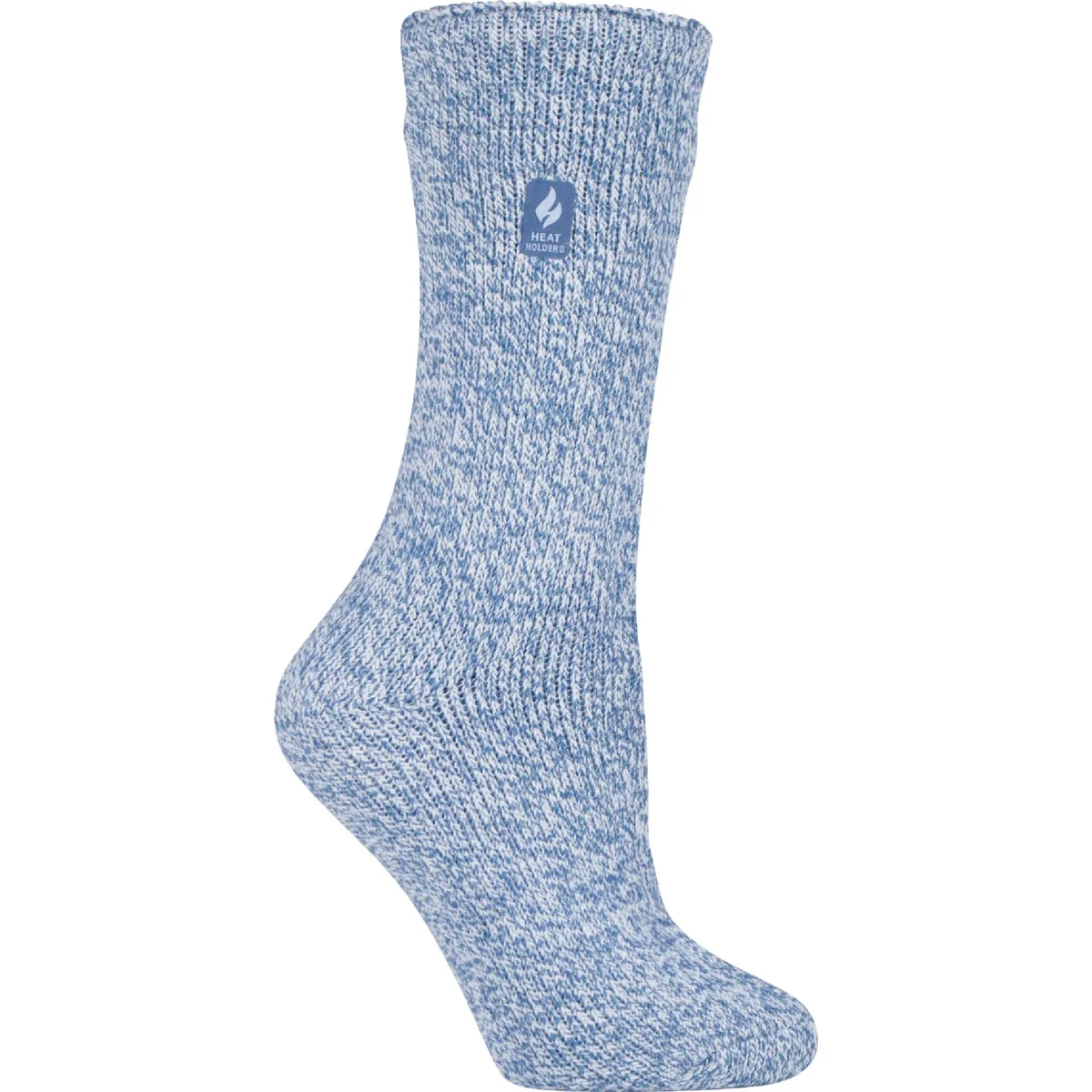 Comfortable Heat Holders Primrose Women's 5 to 9 Denim Cream Crew Sock Traditional