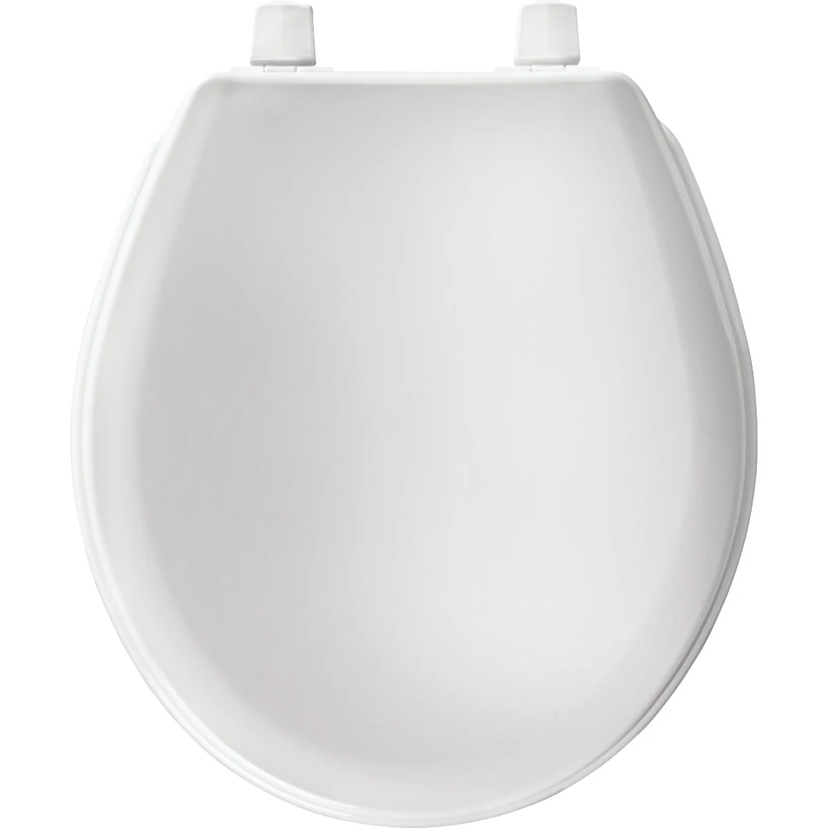 Fast Mayfair by Bemis Round White Plastic Toilet Seat Eco-Friendly