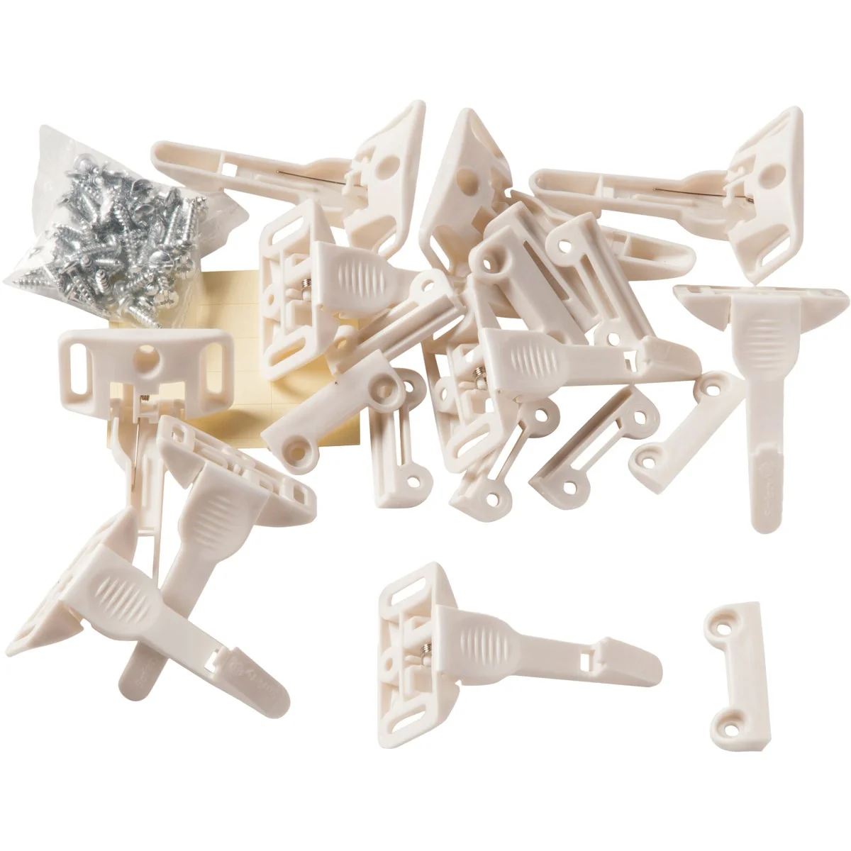 Classic Safety 1st Spring-Loaded Cabinet Drawer Latch 10-Count Stylish