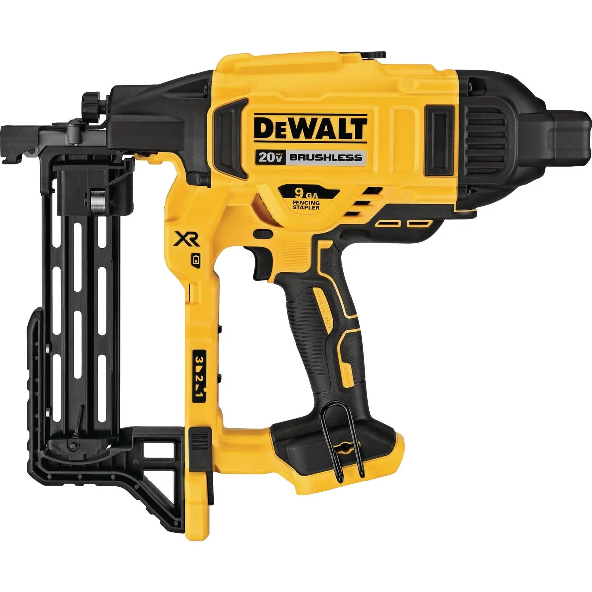 Fast DEWALT 20V MAX XR Brushless 9-Gauge Cordless Fencing Stapler Tool Only Official