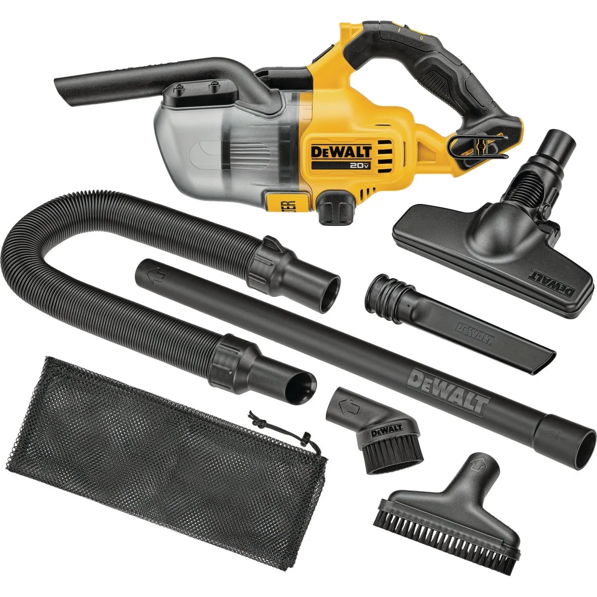 Lightweight DEWALT 20V MAX Cordless Dry Hand Vacuum Tool Only Smart