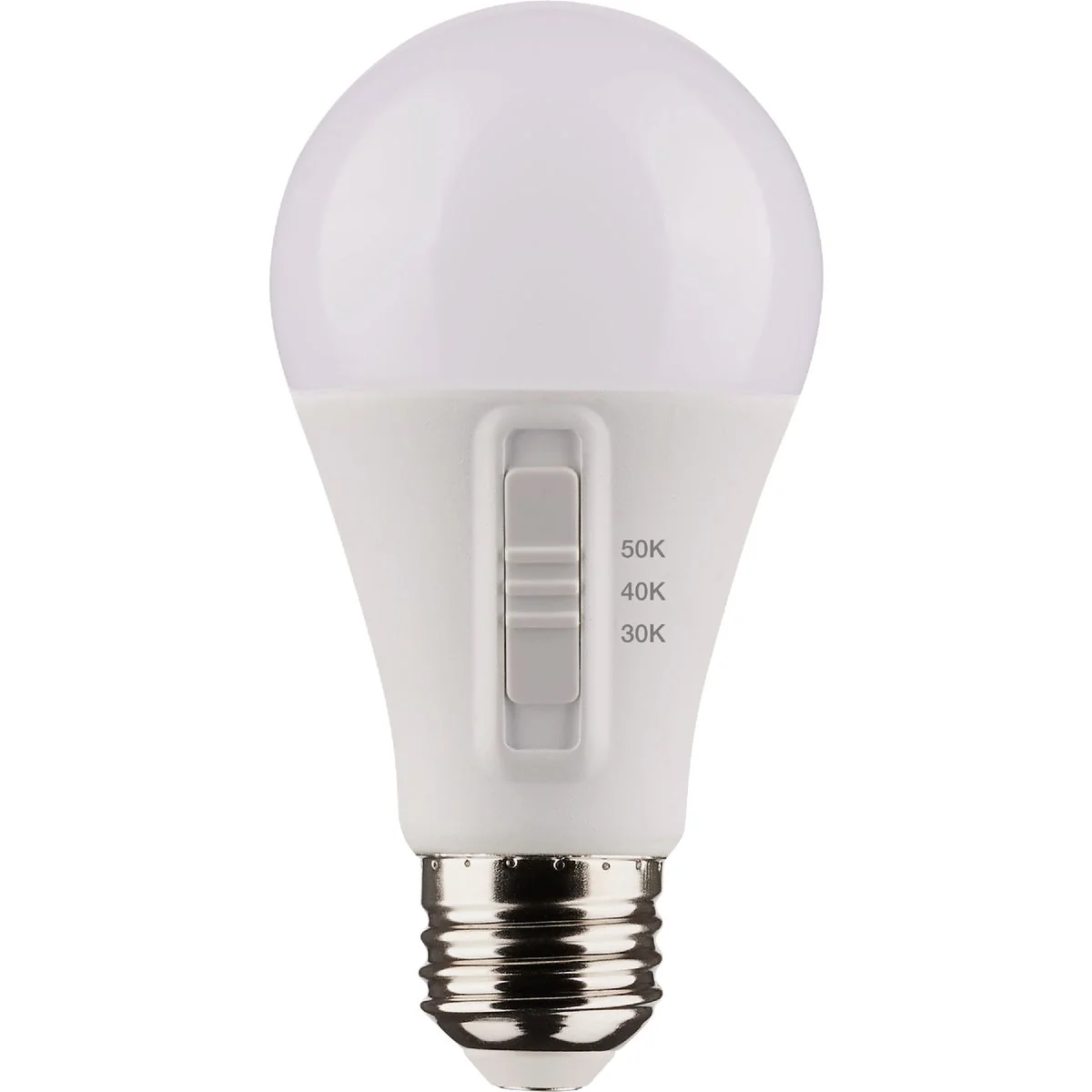 Powerful Satco 100W Equivalent 3CCT-Selectable A19 Traditional LED Light Bulb 4-Pack Smooth