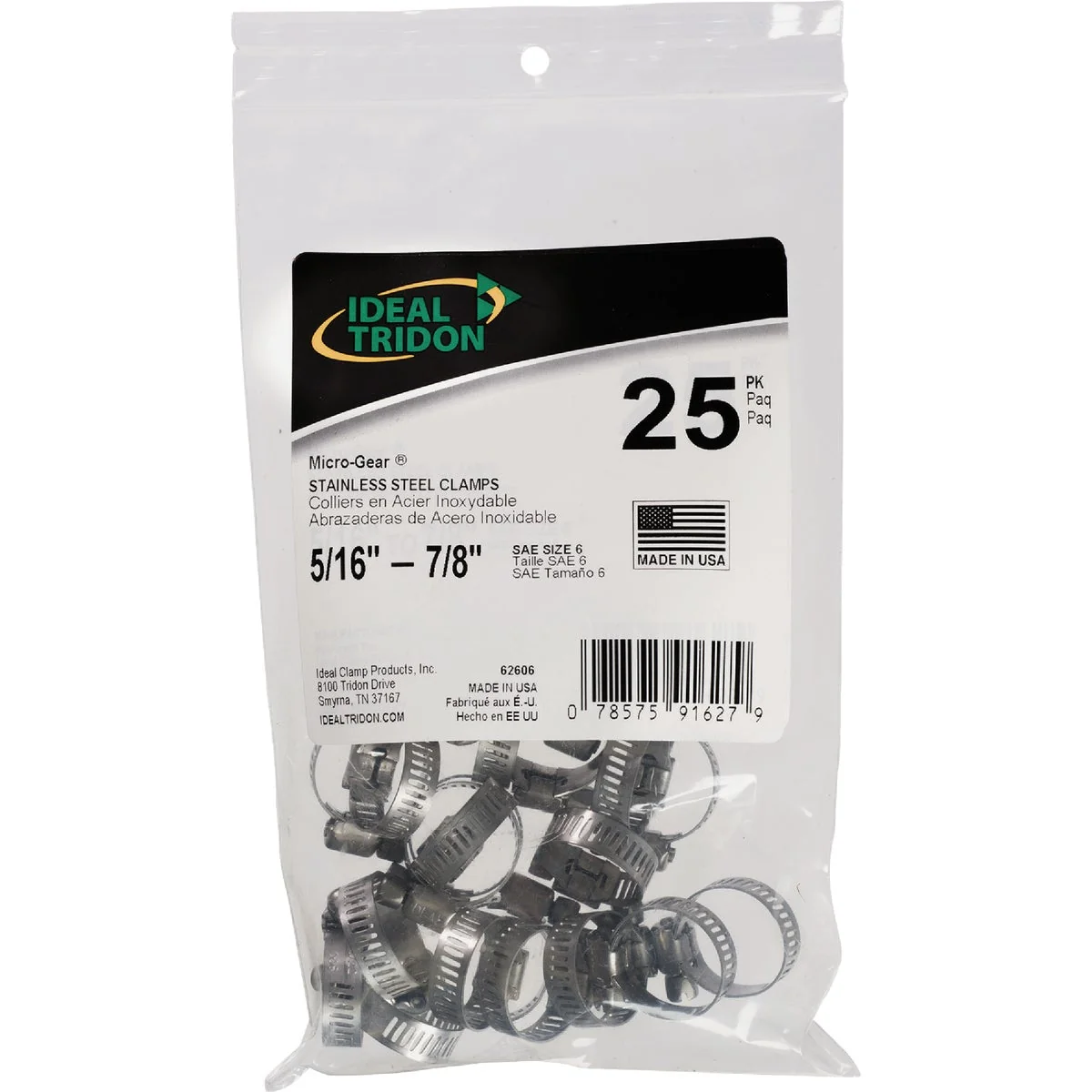 High-Quality I HY-GEAR 5 16 In. To 7 8 In. Stainless Steel Worm Gear Hose Clamps 25-Piece Flexible
