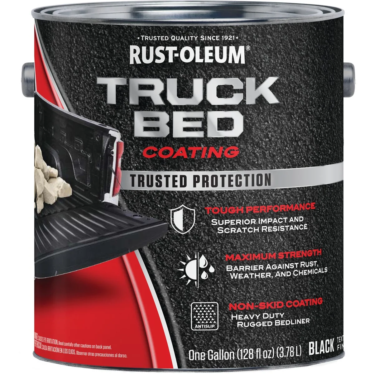 High-Quality Rust-Oleum Automotive Truck Bed Coating Gallon Black Detailed