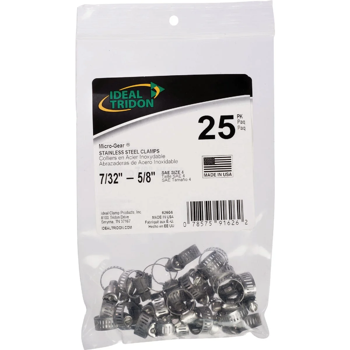 Prestigious I HY-GEAR 5 16 In. To 5 8 In. Stainless Steel Worm Gear Hose Clamps 25-Piece Fine Crafted