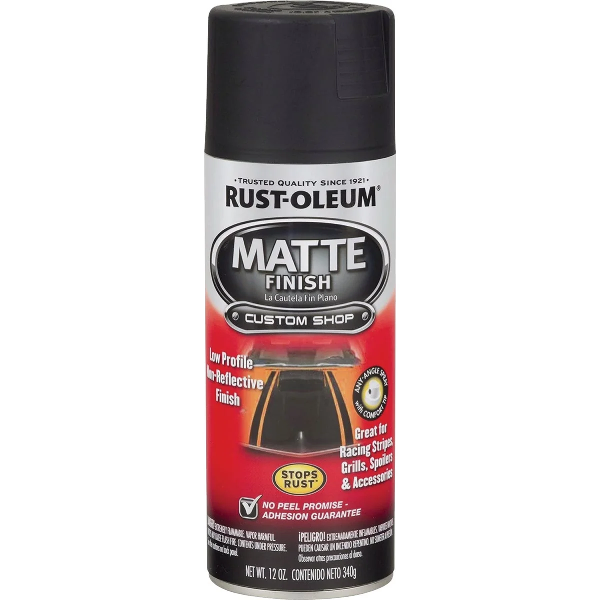 Fine Crafted Rust-Oleum Stops Rust Automotive Matte Finish 12 Oz. Matte Black Carefully Designed