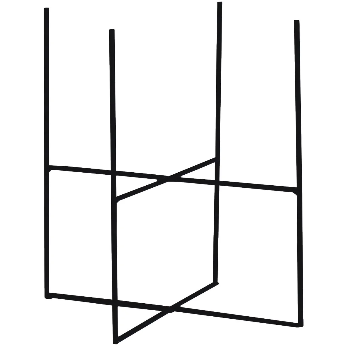 Efficient American Gardenworks Urban Living Matte Black Powder Coated Steel 14 In. Floor Pot Holder Proven
