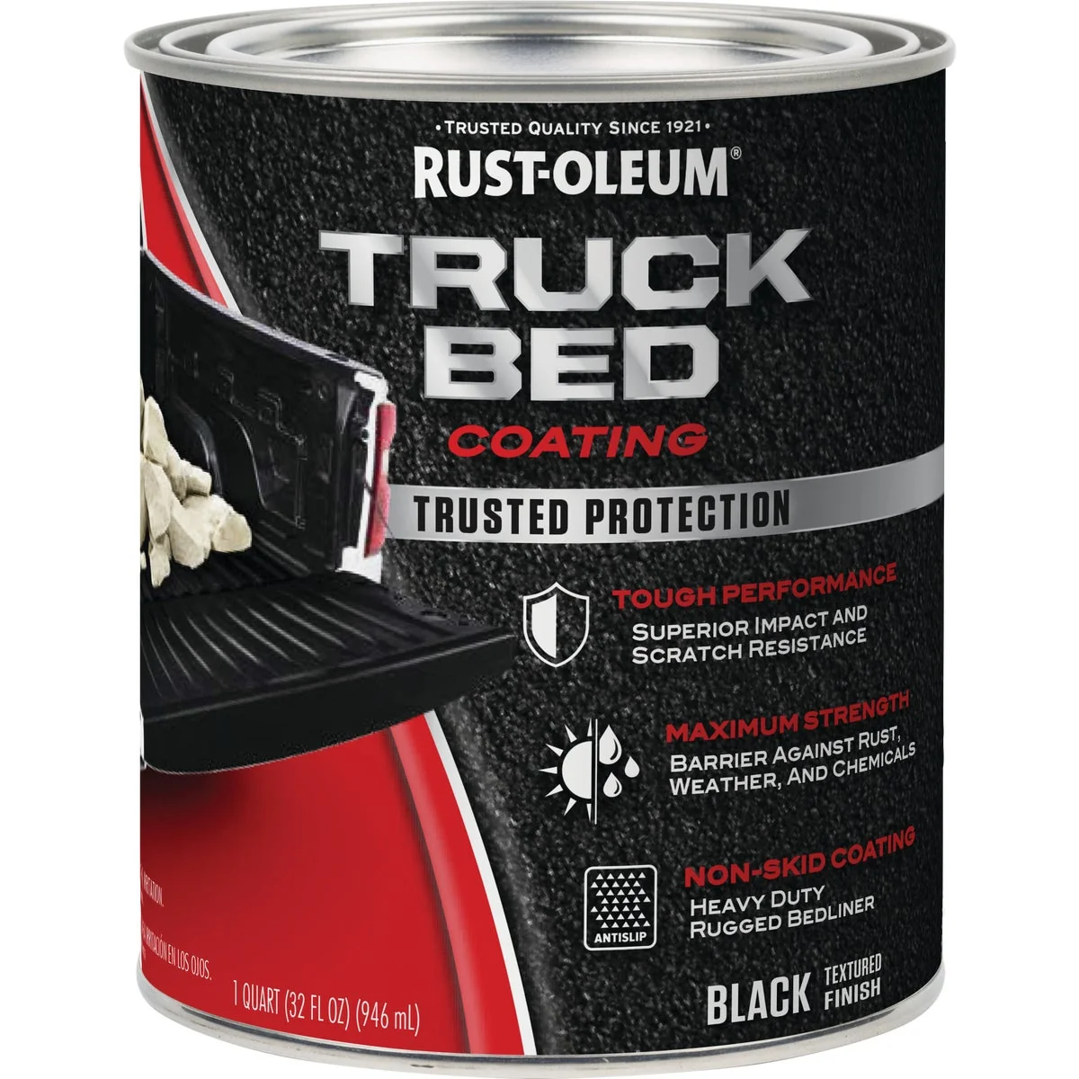 Consistent Rust-Oleum Automotive Truck Bed Coating Quart Black Original Design