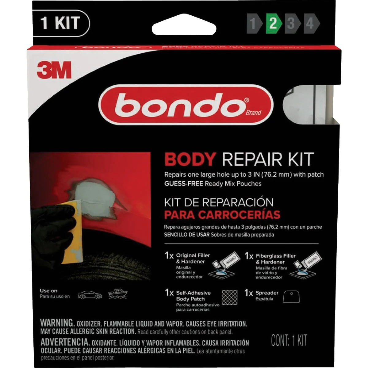Authentic Bondo 2 Oz. Ready Mix Body Repair Kit Long-Lasting