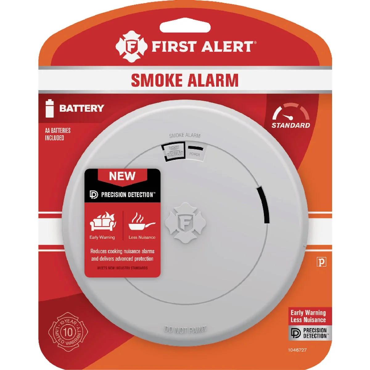 First-Class First Alert Battery Powered Photoelectric Smoke Alarm Green