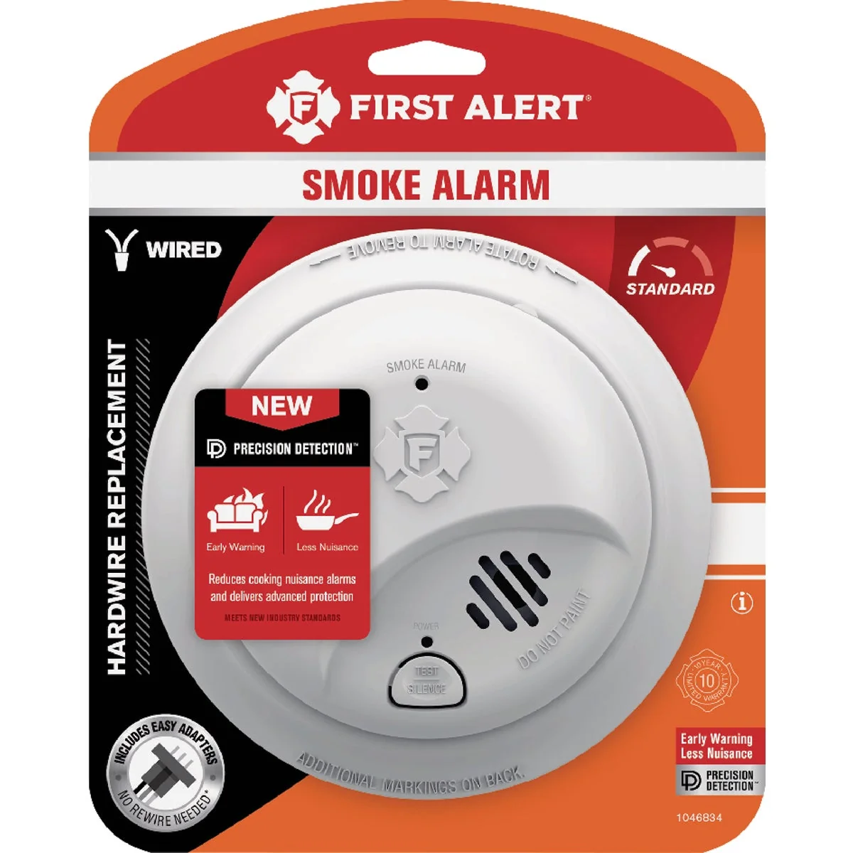 Comfortable First Alert Hardwired Ionization Interconnectable Smoke Alarm High-Performance