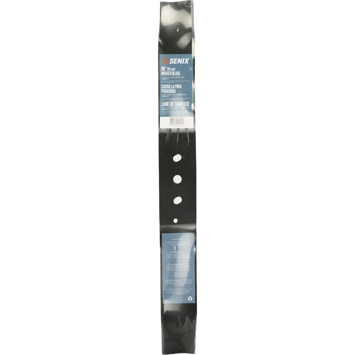 Secure Senix 20 In. Mower Blade For LSPG-L2 LSPG-L3 Gas Powered Lawn Mowers High-End