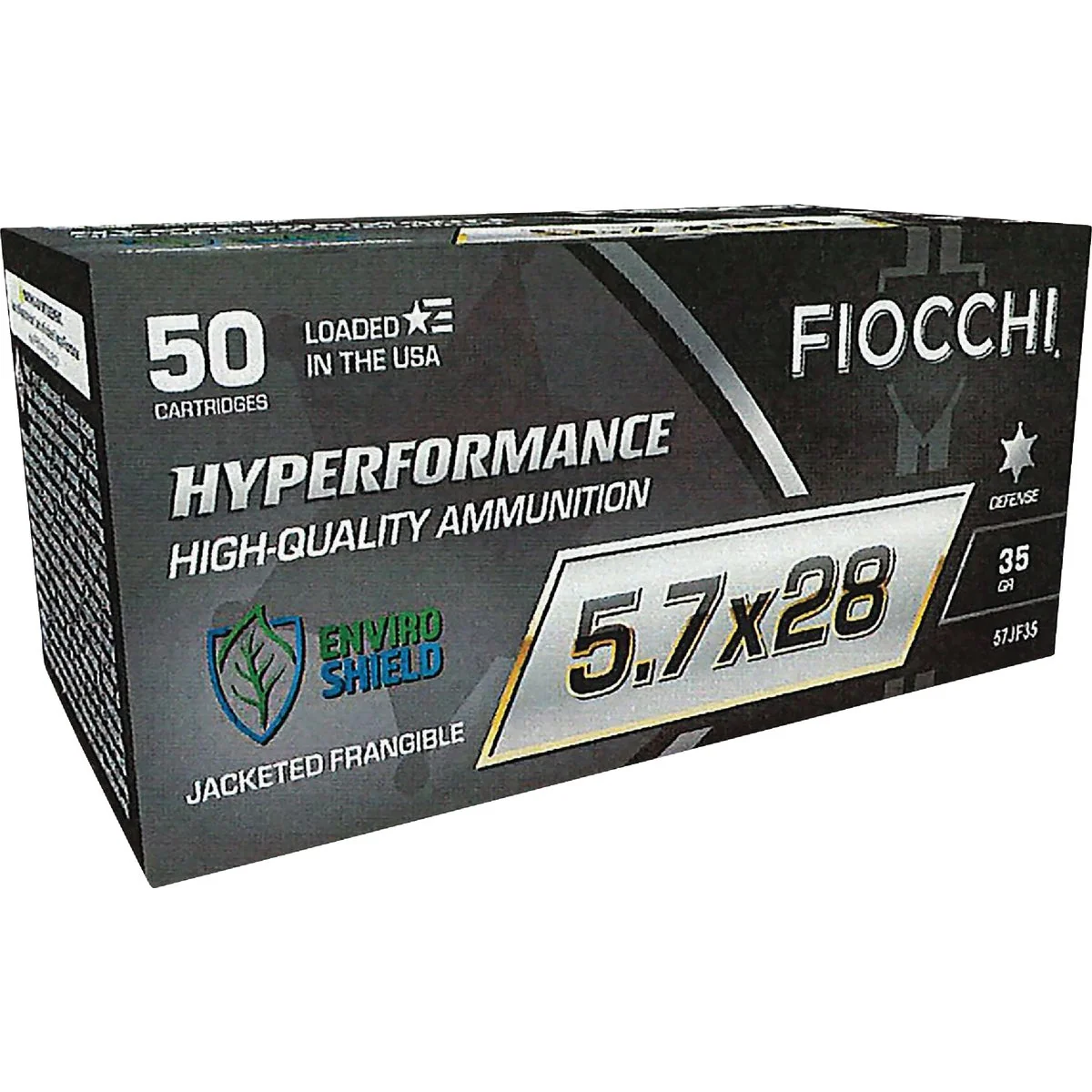 Premium Material Fiocchi 5.7 x 28mm 35 Grain JF Centerfire Ammunition Cartridges Powerful