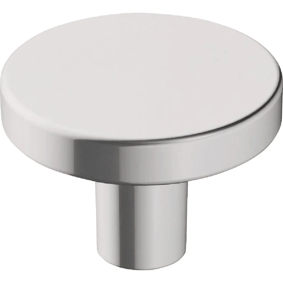 User-Friendly Amerock Versa 1.375 In. Dia. Round Polished Chrome Cabinet Knob Modern