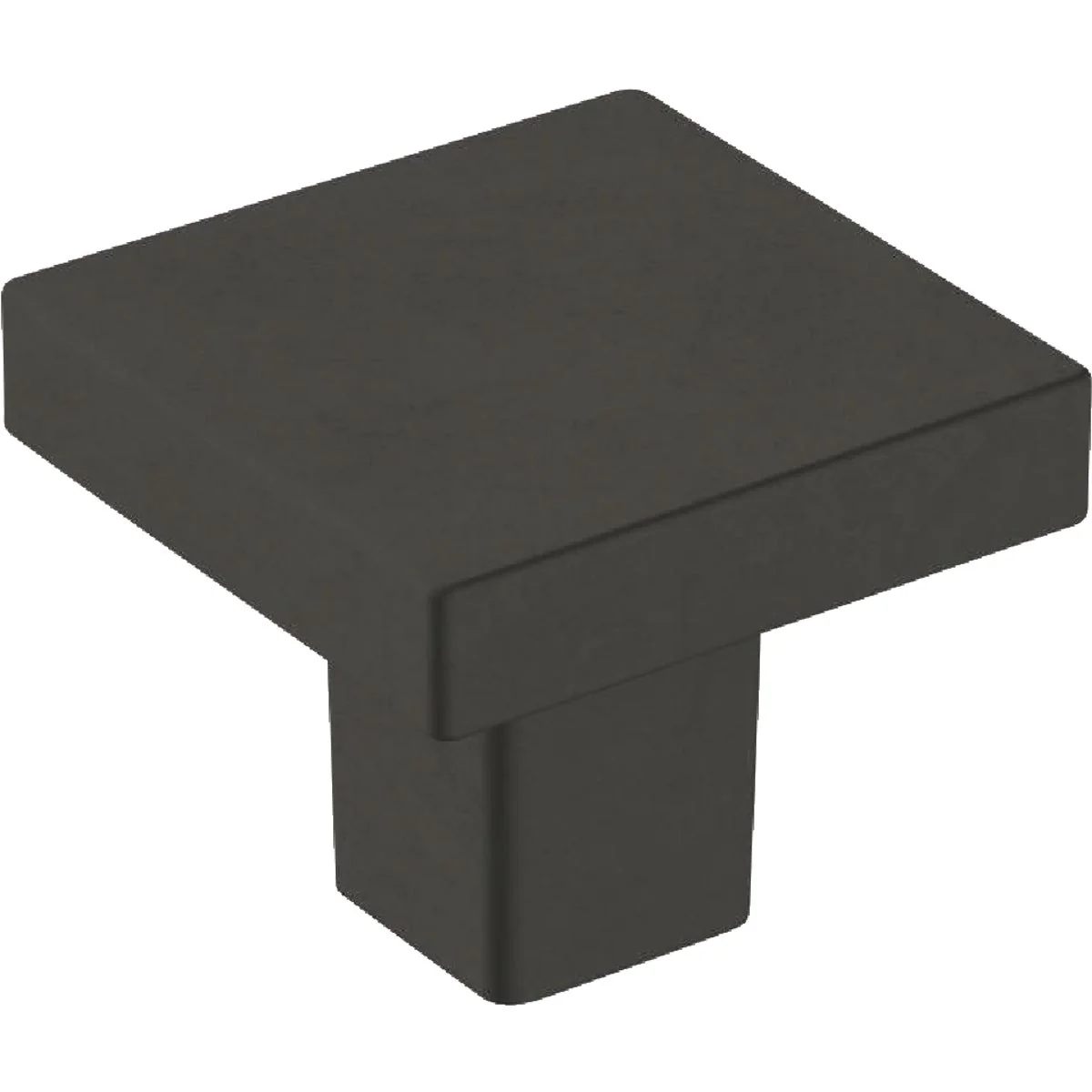 Organic Amerock Monument 1.1875 In. Square Matte Black Cabinet Knob Verified