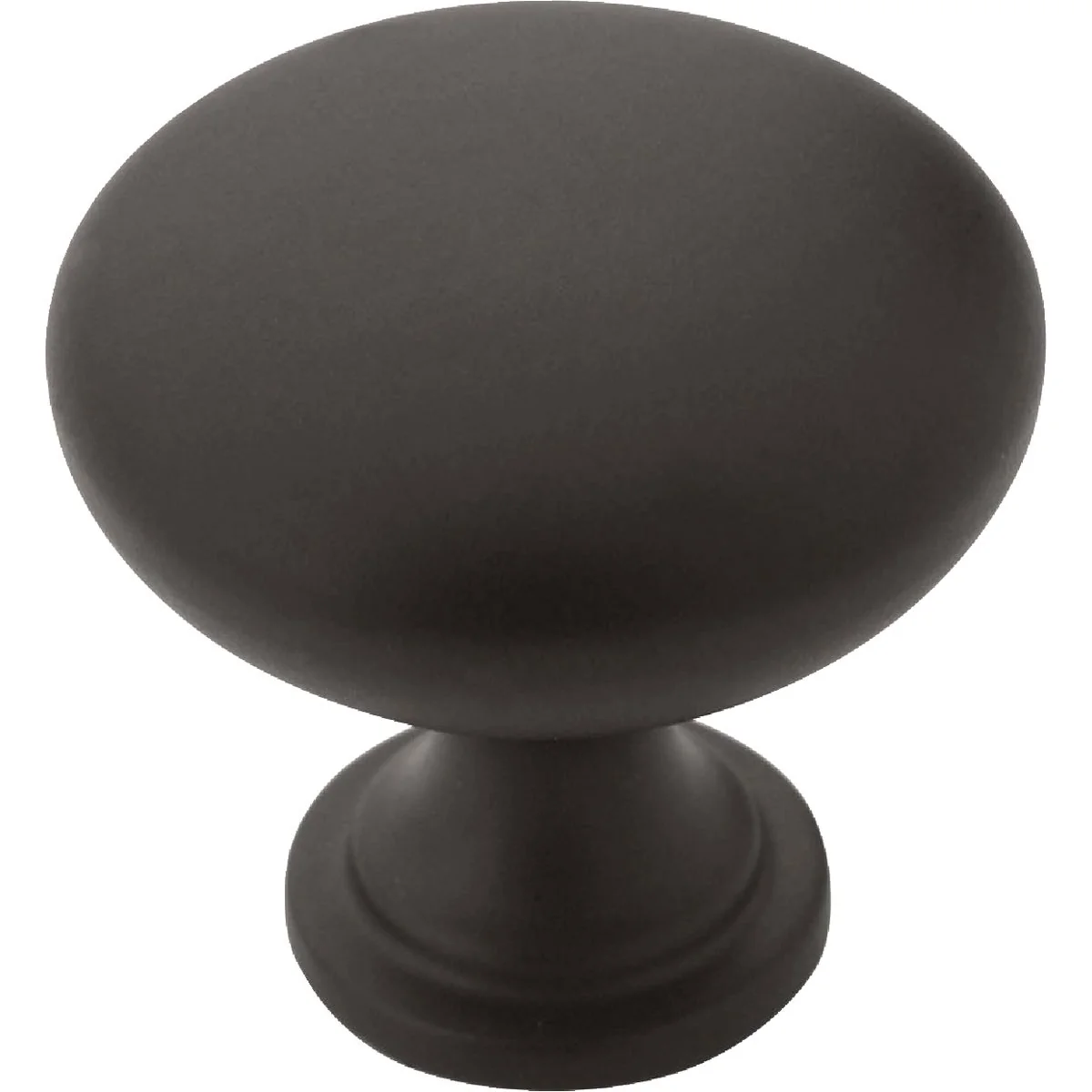 Breathable Amerock Edona 1.25 In. Dia. Round Matte Black Cabinet Knob 10-Pack Next-Generation
