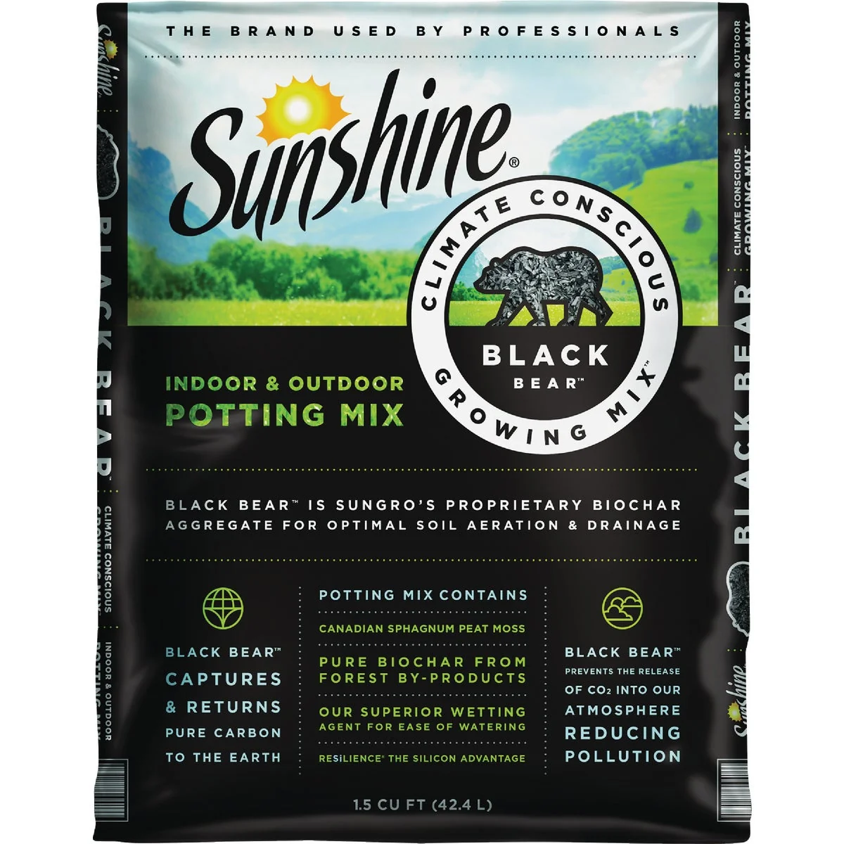 Crafted Sunshine Black Bear 1.5 Cu. Ft. Indoor Outdoor Potting Mix Responsible