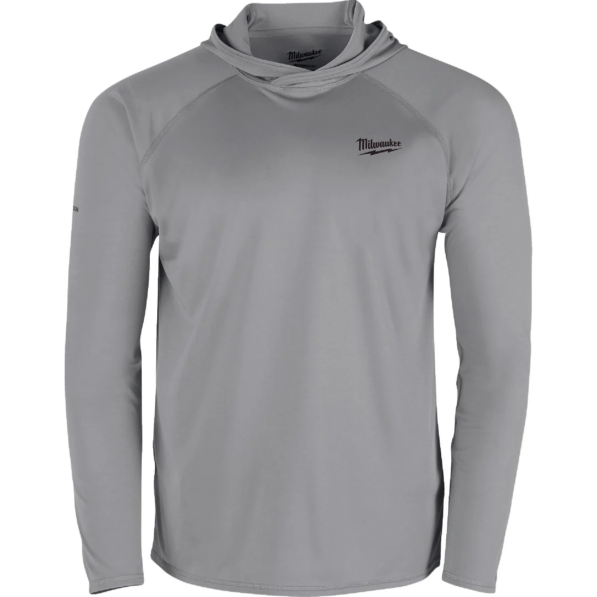 Prestigious Milwaukee Workskin 3XL Gray Hooded Men's Sun Shirt Smart