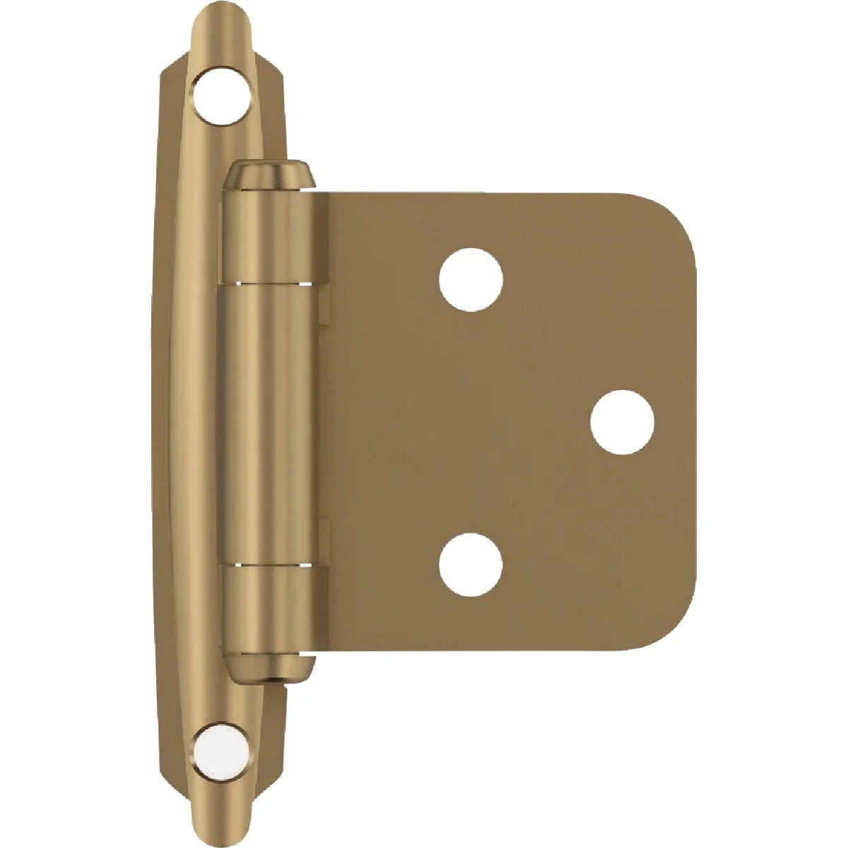 Efficient Amerock Champagne Bronze Variable Overlay Self Closing Face Mount Cabinet Hinge 2-Pack Environmentally Friendly
