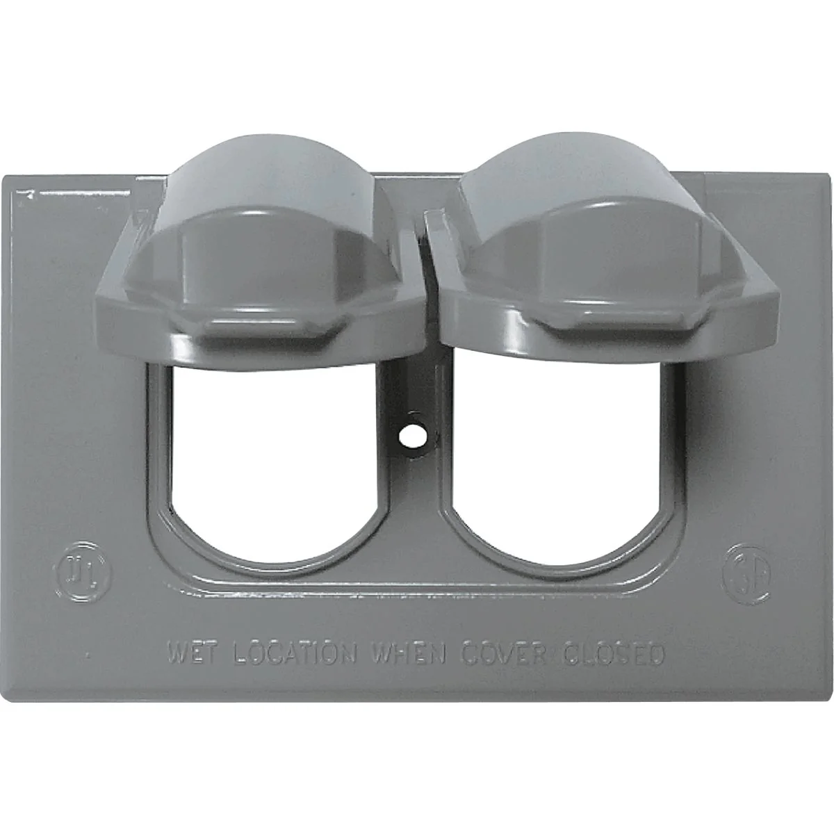 Authentic Southwire Single Gang Horizontal Gray Weatherproof Duplex Cover Practical