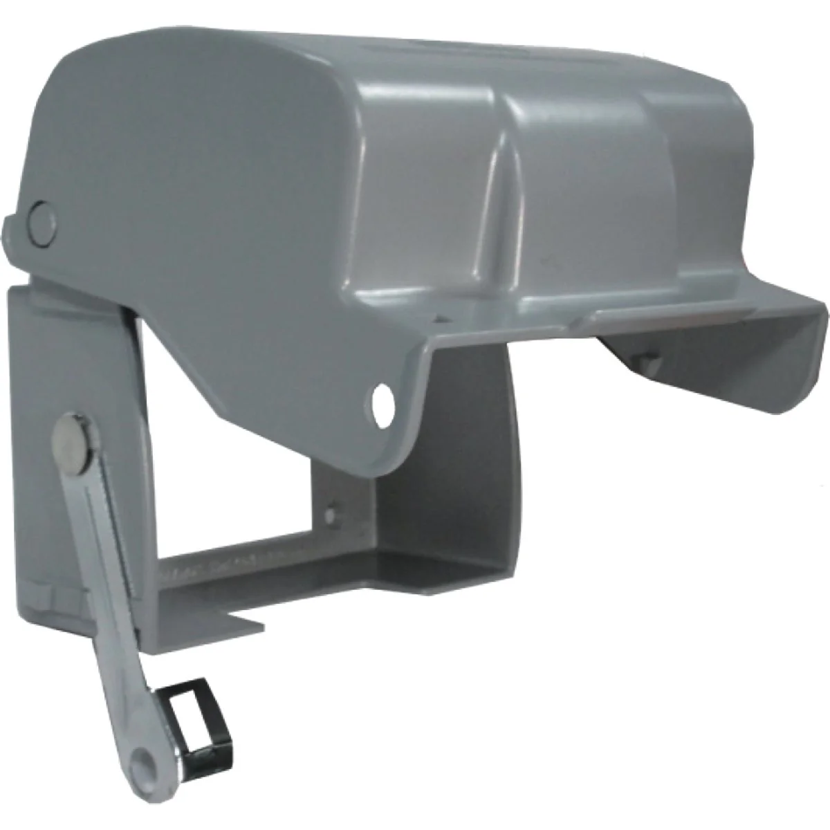 Official Southwire Single Gang Gray Metallic Horizontal While In-Use Extra-Duty Rated Multi-Use Cover Practical