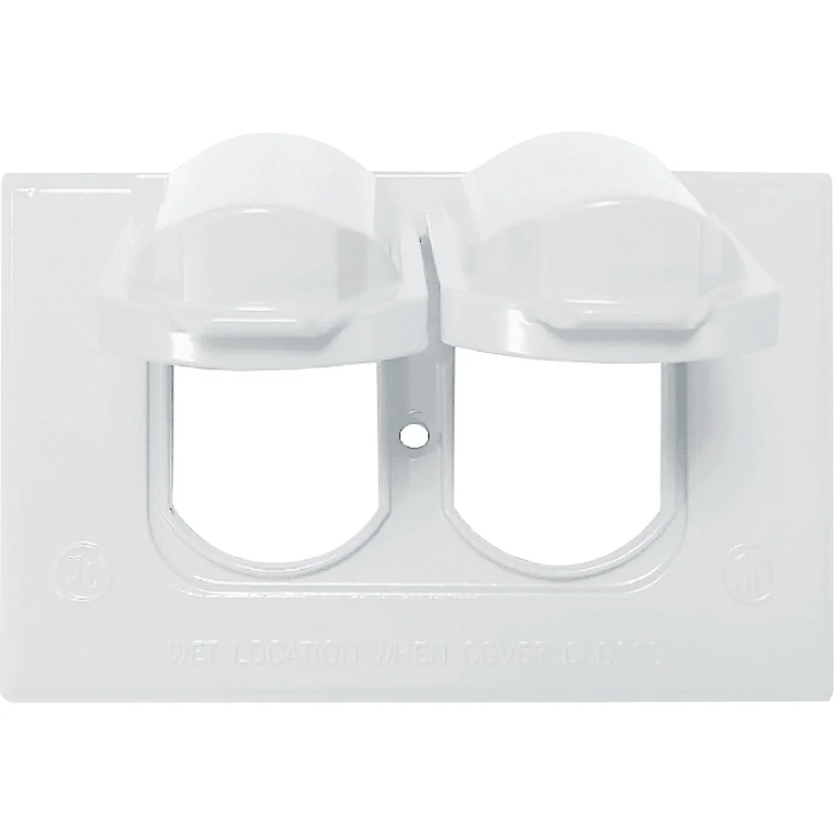 First-Class Southwire Single Gang Horizontal White Weatherproof Duplex Cover Fine