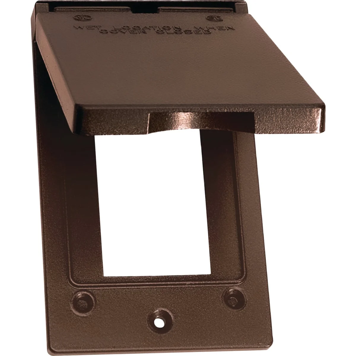 Versatile Southwire Single Gang Vertical Bronze Weatherproof GFCI Cover Prestigious