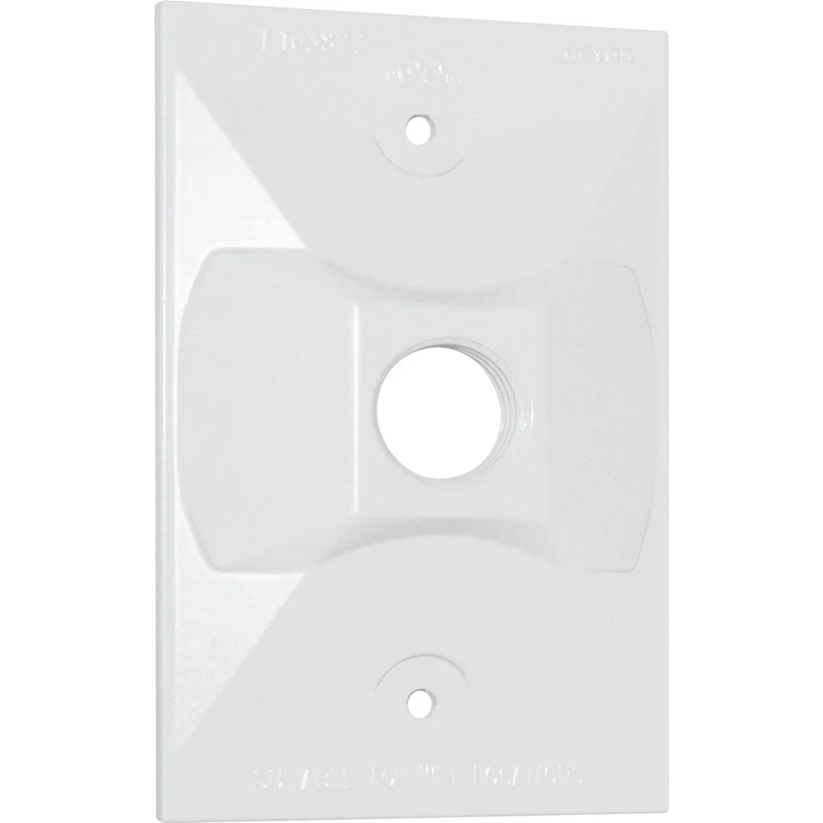 Practical Southwire Single Gang Weatherproof 1-Hole White Rectangular Cover Dependable