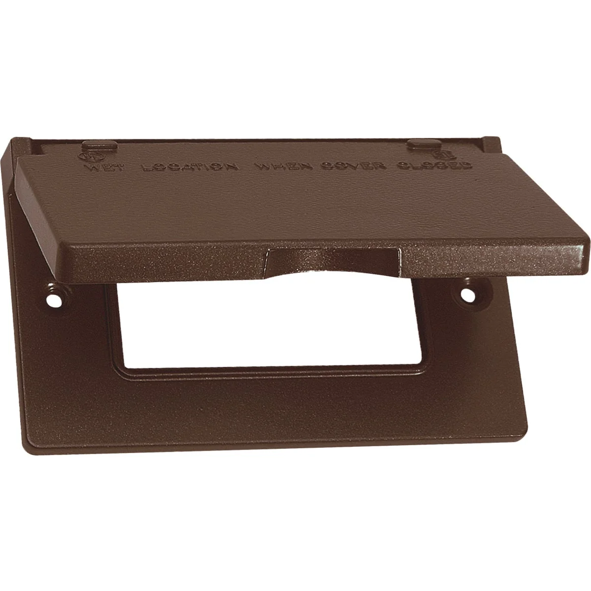 Optimized Southwire Single Gang Horizontal Bronze Weatherproof GFCI Cover Proven