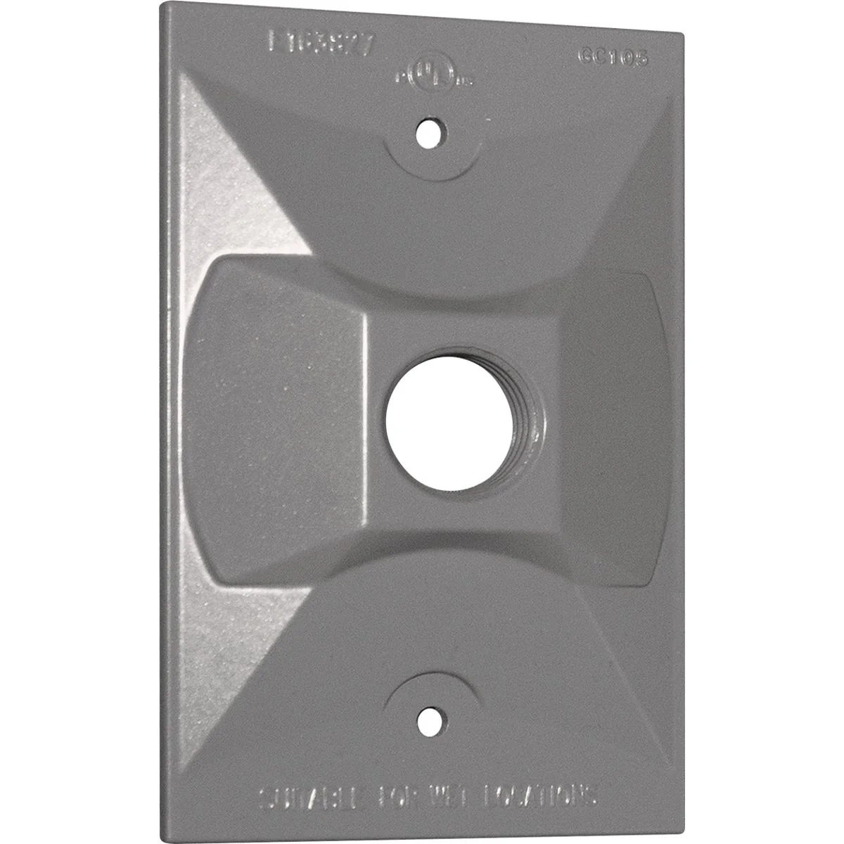 Casual Southwire Single Gang Weatherproof 1-Hole Gray Rectangular Cover Elite