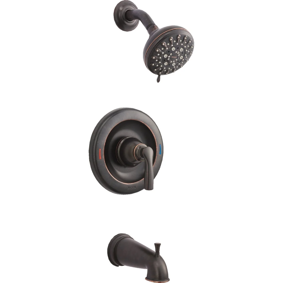 Artisan Moen Hilliard Posi-Temp 1-Handle Lever Tub Shower Faucet Mediterranean Bronze Innovative