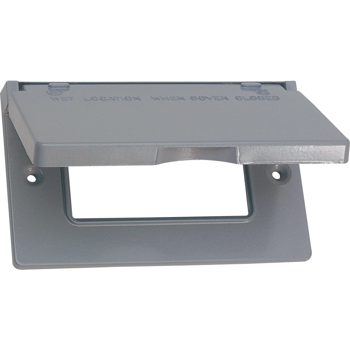 High-Performance Southwire Single Gang Horizontal Gray Weatherproof GFCI Cover First-Class
