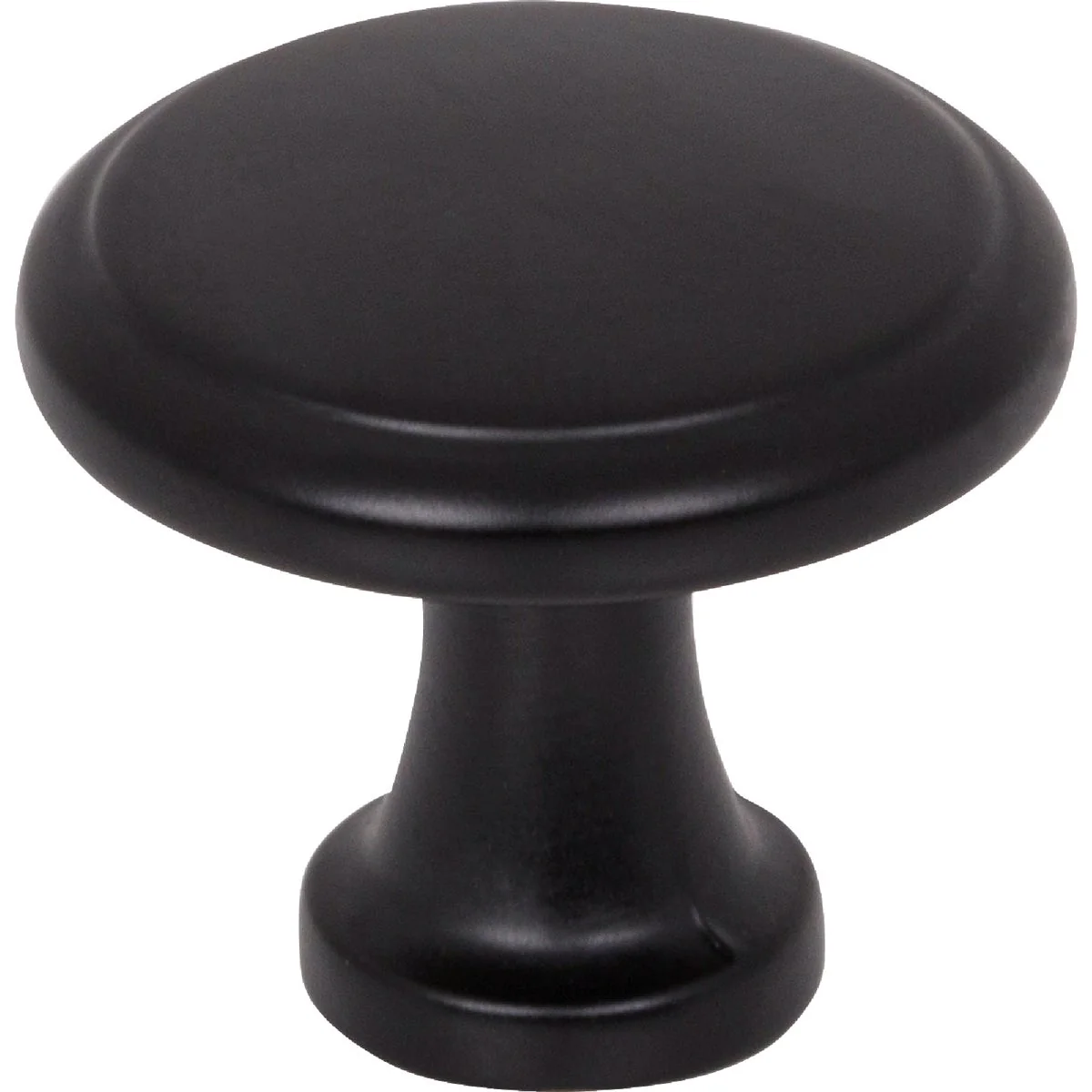 Next-Generation KasaWare 1-3 16 In. Diameter Matte Black Flat Round Knob 4-Pack Efficient