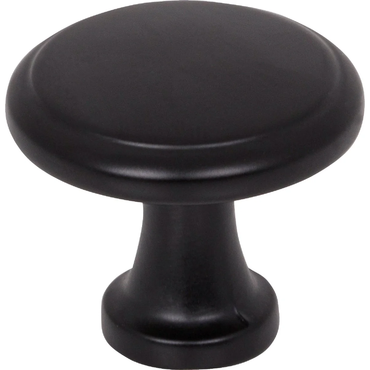 Casual KasaWare 1-3 16 In. Diameter Matte Black Flat Round Knob 10-Pack Convenient