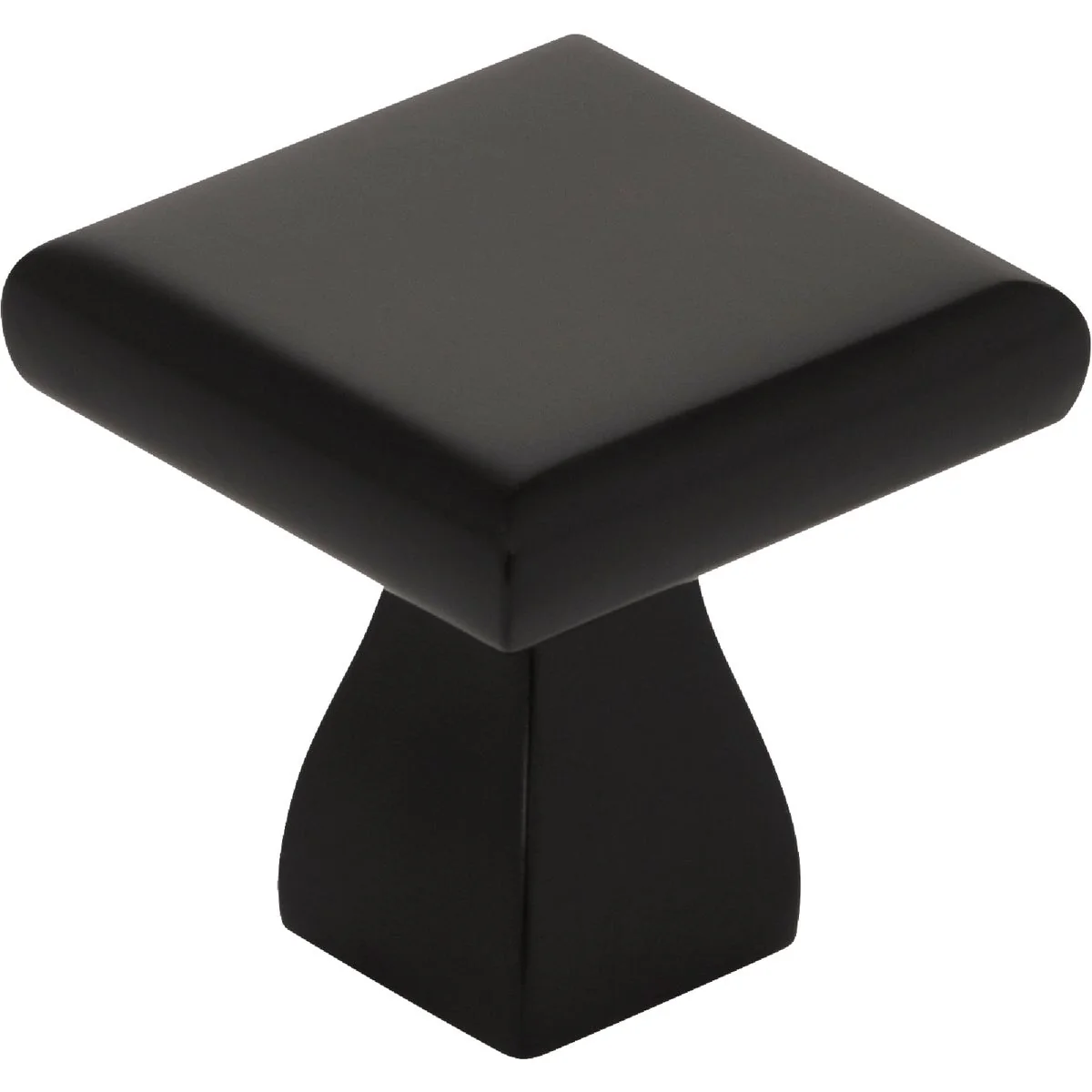 First-Class KasaWare 1 In. Diameter Matte Black Flared Foot Square Knob 10-Pack Environmentally Friendly