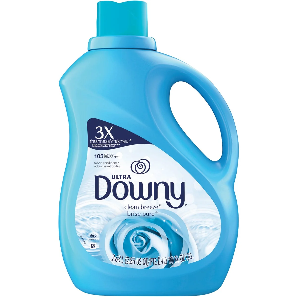 Contemporary Downy Ultra 90 Oz. Clean Breeze Liquid Fabric Softener Recyclable