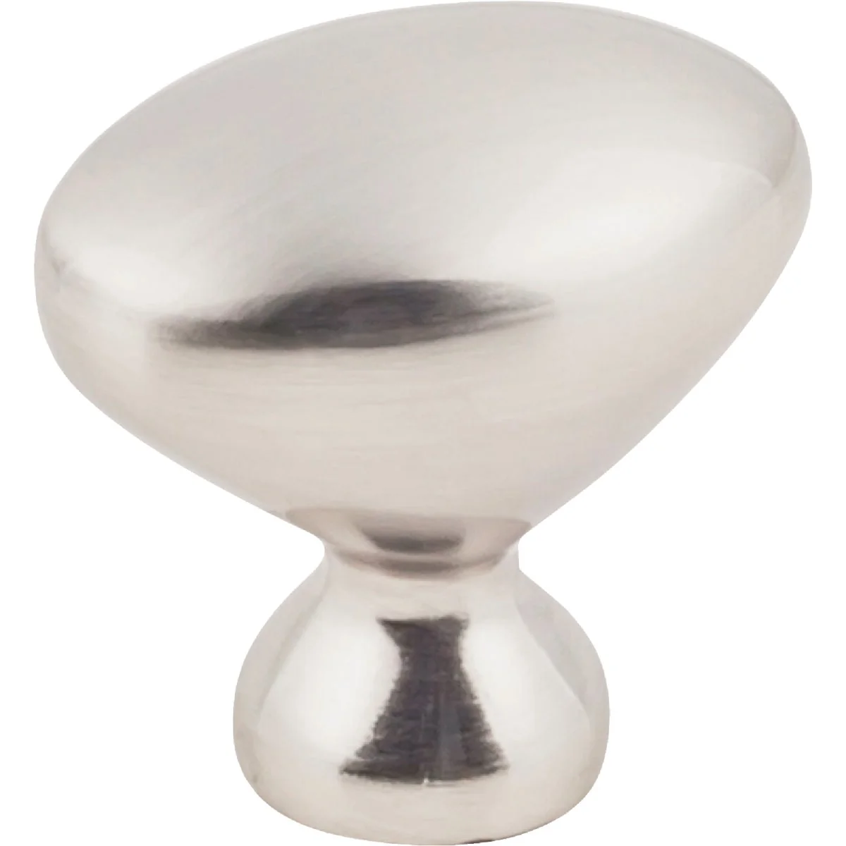 Functional KasaWare 1-1 4 In. Diameter Satin Nickel Oval Knob 10-Pack Modern