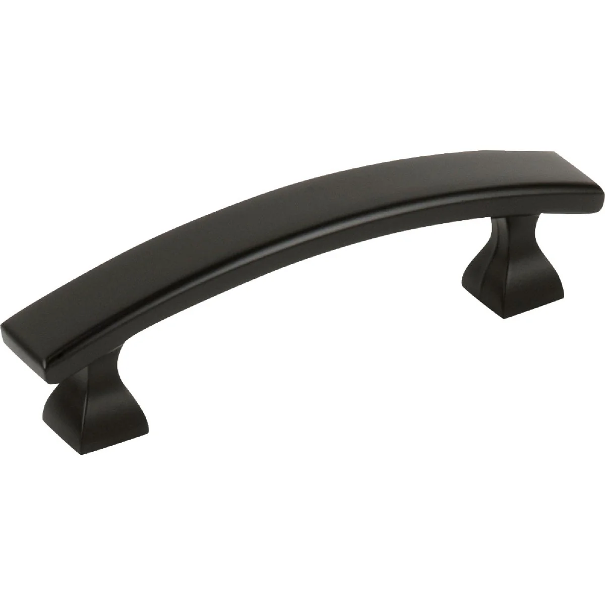 Clean KasaWare 4 In. Overall Length Matte Black Flared Foot Square Pull 2-Pack Sophisticated