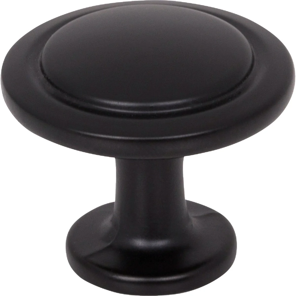 Premium Elements Gatsby 1-1 4 Diameter Matte Black Mushroom Knob Casual