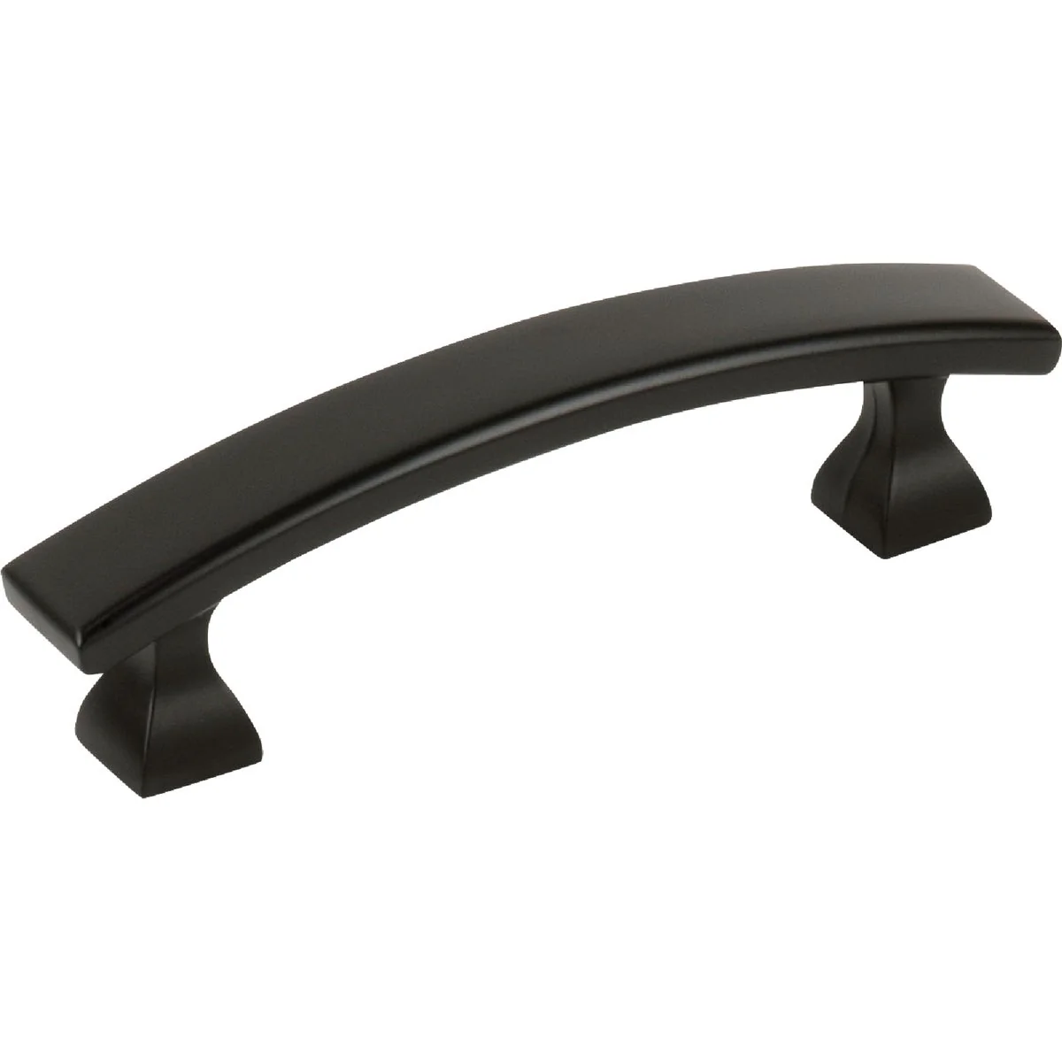 Organic KasaWare 4 In. Overall Length Matte Black Flared Foot Square Pull 8-Pack Recyclable