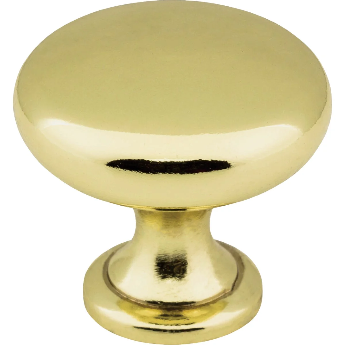 Safe Elements Madison 1-3 16 In. Diameter Polished Brass Mushroom Knob Versatile