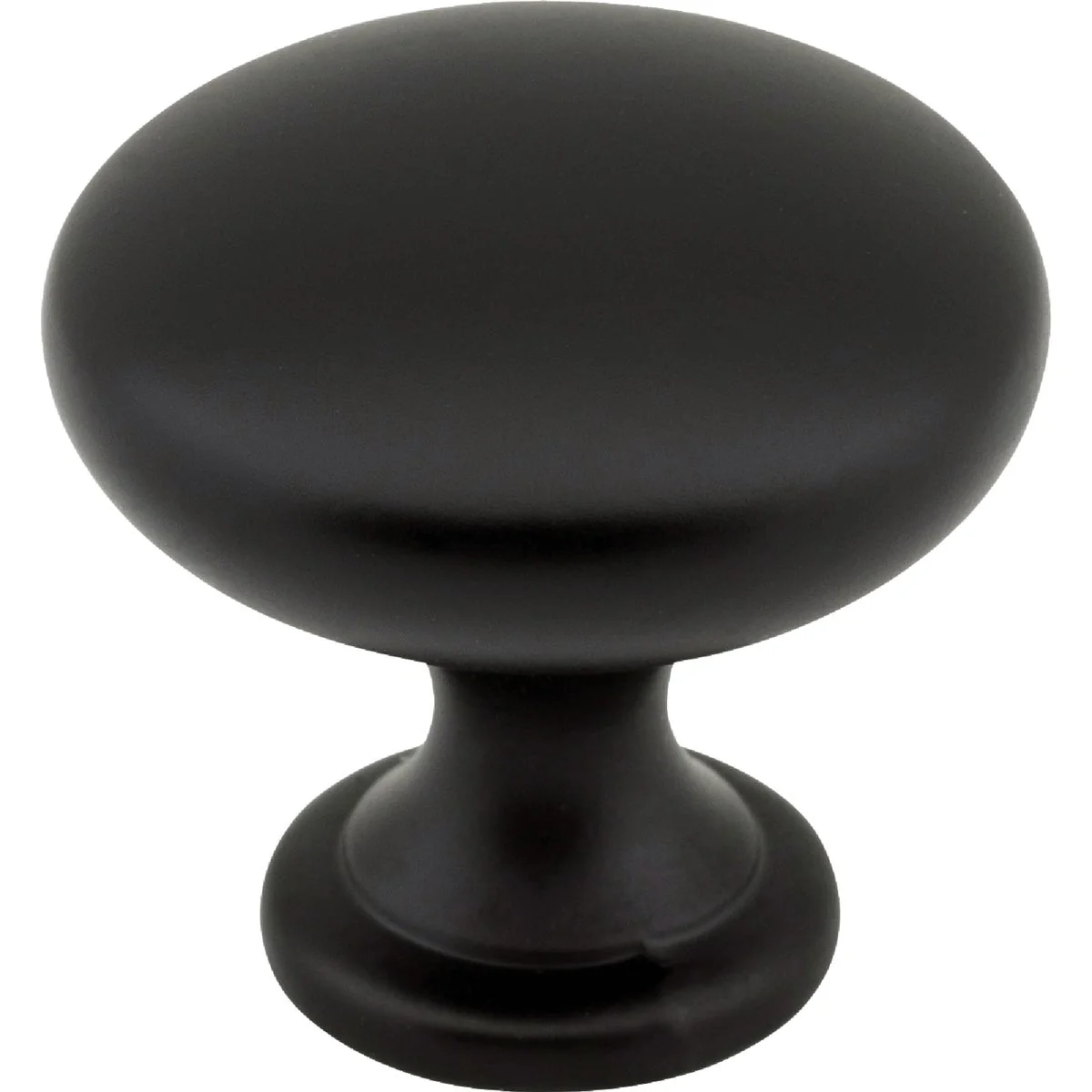 Durable Elements Madison 1-3 16 In. Diameter Matte Black Mushroom Knob Classic