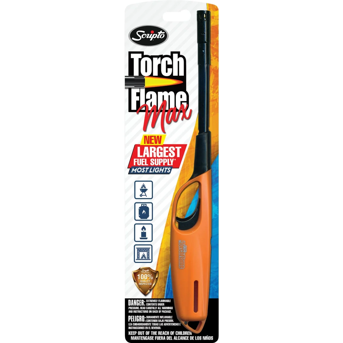 Comfortable Scripto Aim 'n Flame Torch Flame Max Refillable Utility Lighter Premium