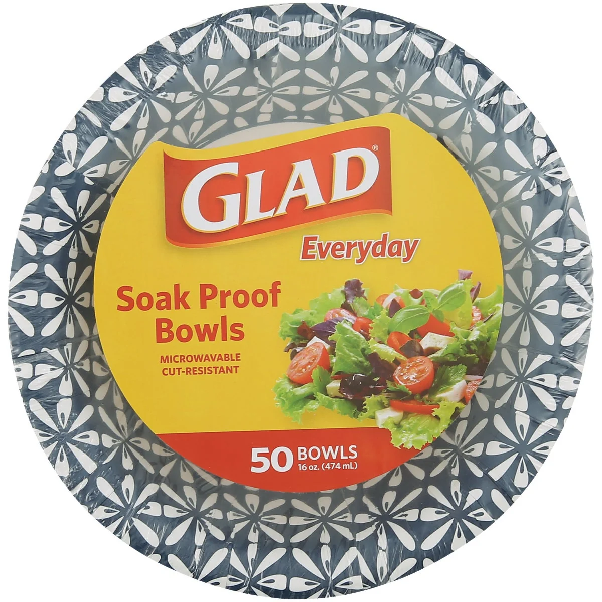 Quality Glad Everyday 16 Oz. Paper Bowls 50-Count High-End