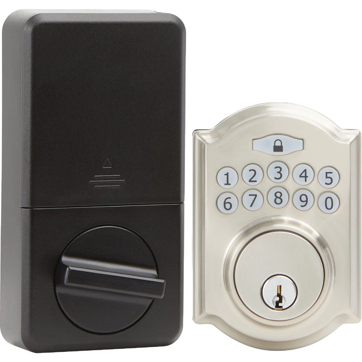 Long-Lasting Steel Pro Electronic Deadbolt Brushed Nickel Certified