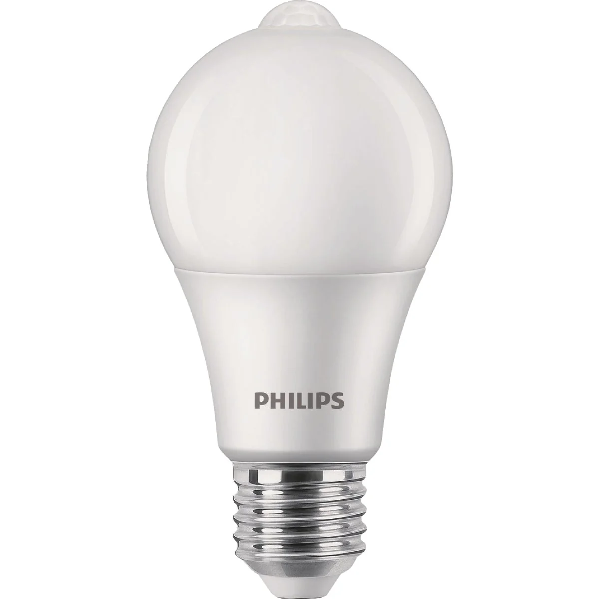 Pure Philips 60W Equivalent Soft White A19 Medium LED Motion Daylight Sensor Light Bulb Efficient