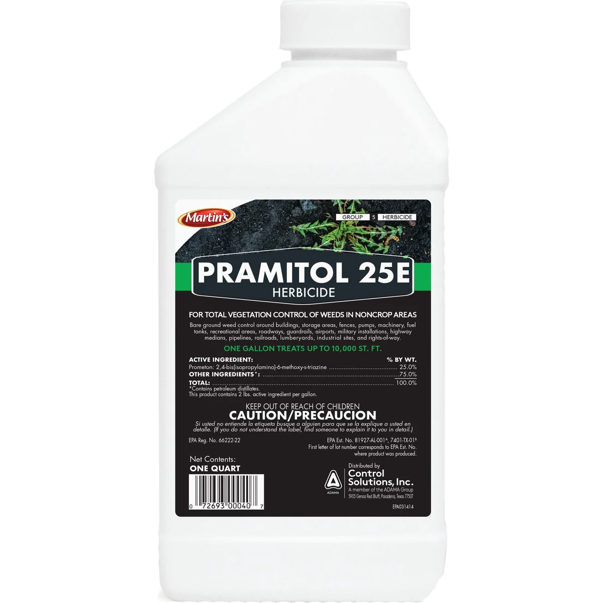 Contemporary Control Solutions Pramitol 25E 1 Qt. Concentrate Herbicide Vegetation Killer Powerful