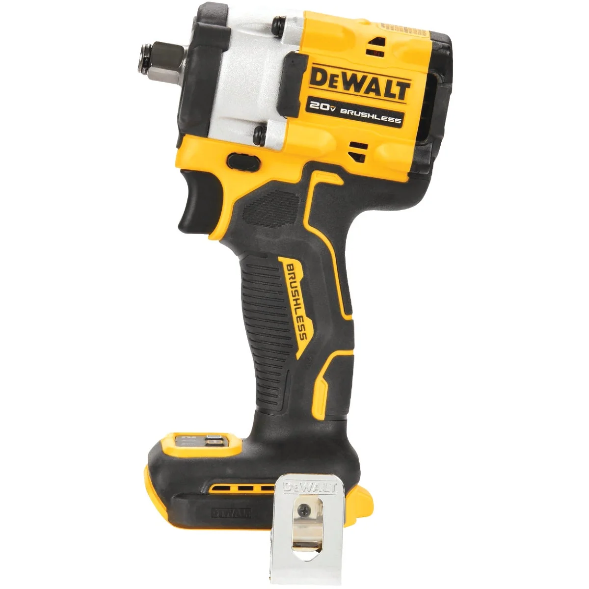 Functional DEWALT ATOMIC 20V MAX Brushless 1 2 In. Cordless Impact Wrench with Hog Ring Anvil Tool Only Smooth