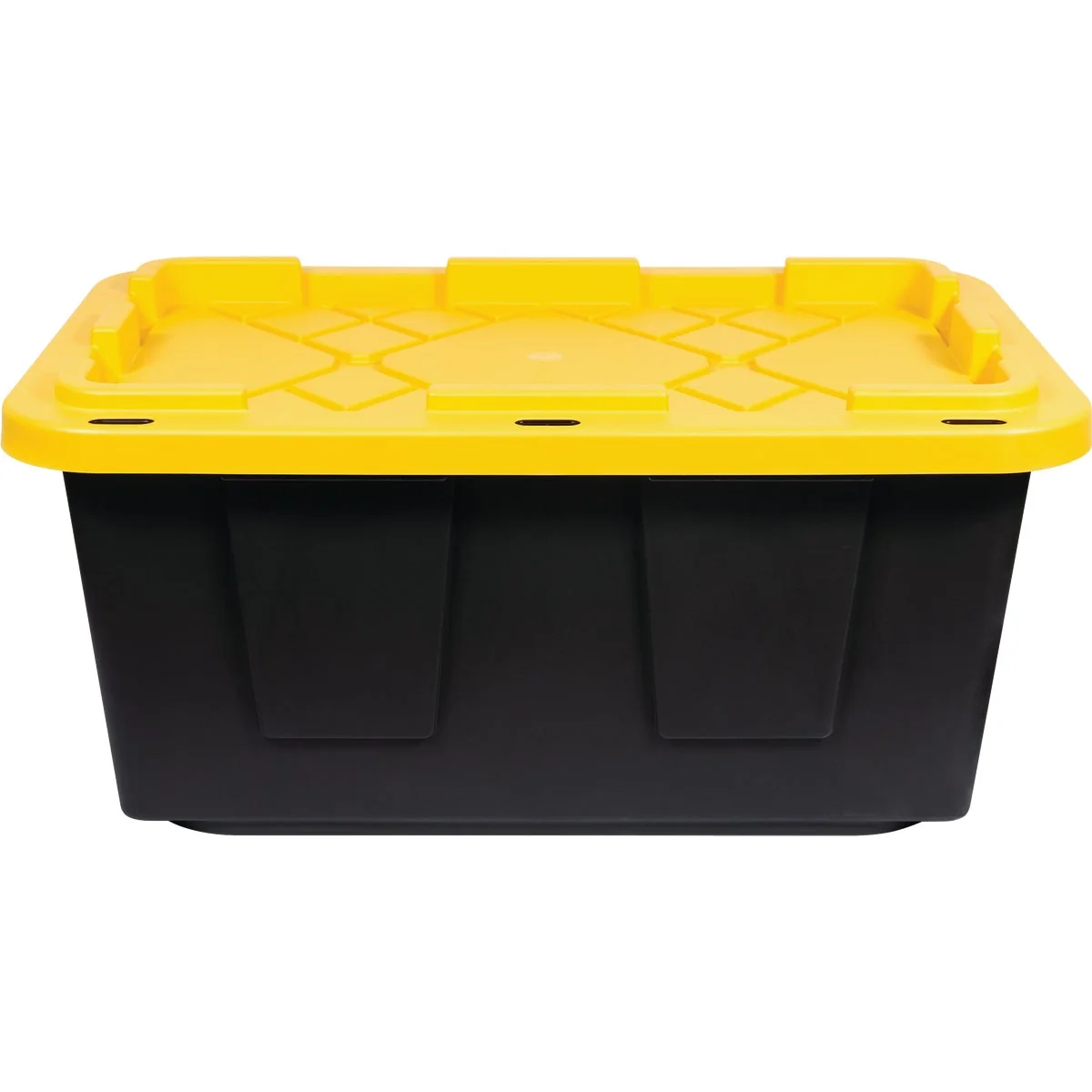 Stylish Greenmade 17 Gal. Black Yellow Pro Box Storage Tote Original