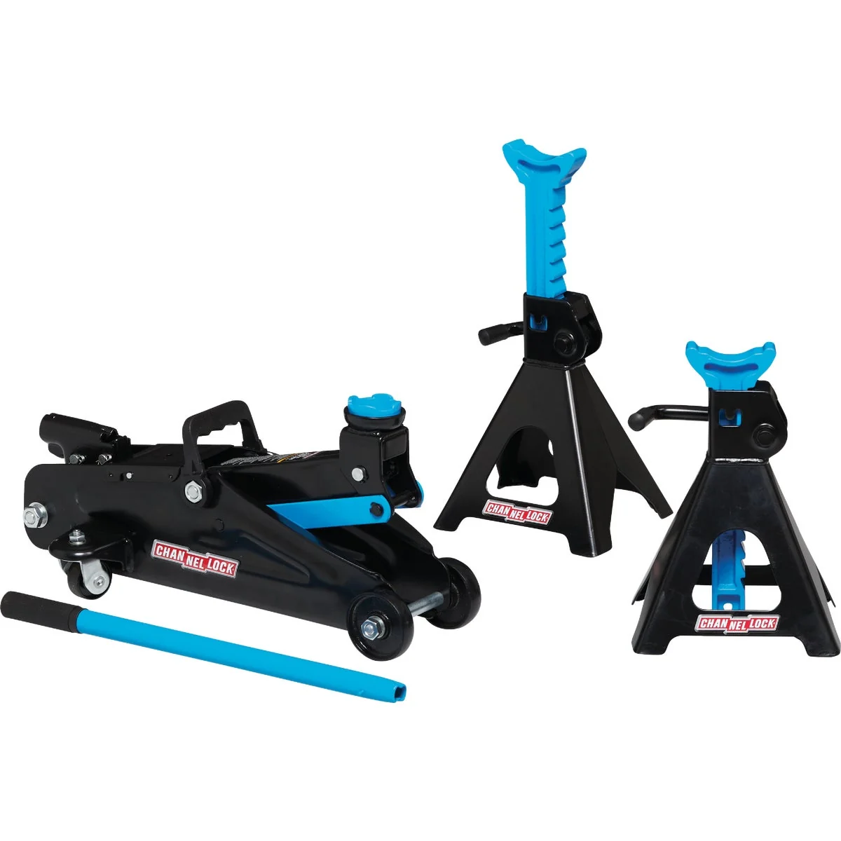 Classic Channellock 2-Ton Floor Jack and Jack Stand Kit Exceptional